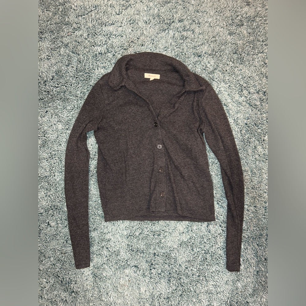 Madewell Collared Longsleeve Top